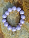 XL pastel-colored resin bead elastic bracelet