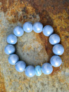 XL pastel-colored resin bead elastic bracelet