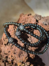 Elastic bracelets with hematite and micropavé cubic zirconia