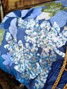 Party bag made of fabric with embroidery and sequins