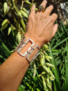 Pulsera zamac con eslabones grandes