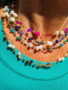 Collares corto de cristales de colores