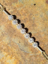 Pulsera de plata y cuarzos con circonitas en colores vibrantes
